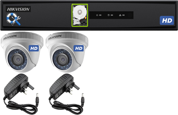 02 HD Cameras Bundle w/Support