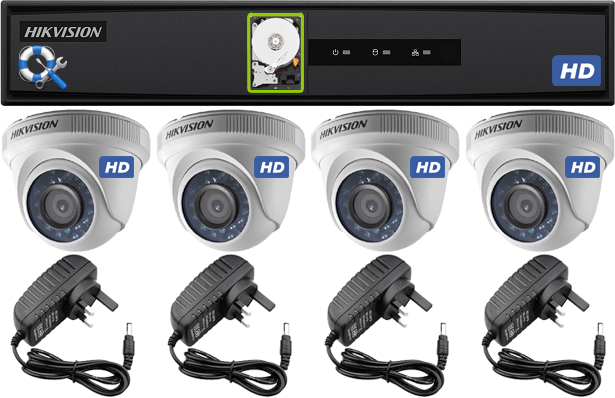 04 HD Cameras Bundle w/Support