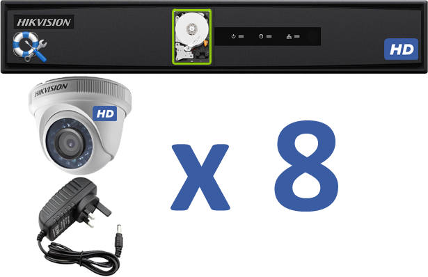 08 HD Cameras Bundle w/Support