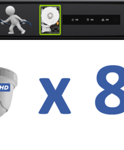 08 HD Cameras Cabling & Installation Package