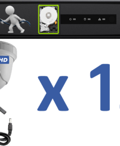 12 HD Cameras Cabling & Installation w/Online Support Package