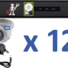12 HD Cameras Installation Only Package