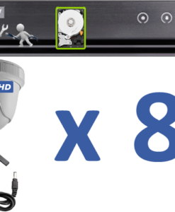 08 HD (1080P) Cameras Cabling & Installation Package