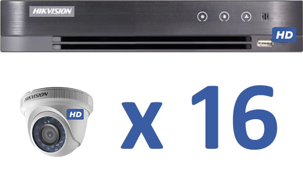 16 HD (1080P) Cameras Equipment Basic Bundle