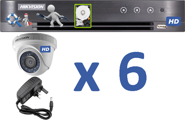 06 HD (1080P) Cameras Installation w/Onsite Warranty Package